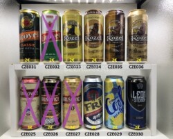 CZE025-36 Krusovice Kralovska, Krusovice 10°, Frii Pivo Nealkoholice, Cool Lemon, Leon Steiner Beer, Litovel Classic, kozel Svetly, Kozel 11%, Czech beer cans, beer can collection Czech, Tschechische Bierdose