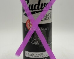 CZE273 Budvar Dark Lager 500ml, Can, Czech beer can, Czech beer cans, beer can collection Czech, Tschechische Bierdose