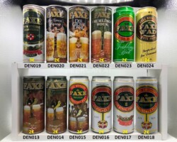 DEN013-024 Faxe beer can collection Denmark, Dänische Biersdosen