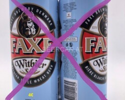 DEN101 witbier 1 liter beer can blue, danish beer can, beer can collector