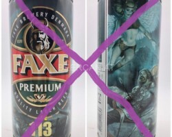 DEN105 Faxe PRemium 113 Jahre Alt, Limited Edition Danish 1 liter beer can, beer can collector, Bierdose Dänemark, Bierdosensammler