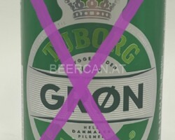 DEN127 Tuborg Pilsner Gron, 330ml, 33cl Tuborg Collectior, Tuborg Beer Can, Danish Beer Can Collection