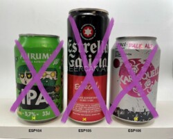 ESP104-106 Aurum IPA, Estrella Galicia Cerveza Especial, Karlsquell Pale Ale Spanish beer can, Bierdosen Spanien Latas de cerveza españolas, coleccionistas de latas de cerveza Spanish beer can collection Bierdosen Spanien