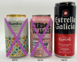 ESP123-125 Alhambra Lager Sincular, Cerdos Voladores Session IPA Premium Craft Beer, Estrella Galicia Cerveza Especial, Latas de cerveza españolas, coleccionistas de latas de cerveza Spanish beer can collection Bierdosen Spanienl beer can Spain, Spanish beer can collector, cans Spain, beverage can Spain, lata de cerveza españa, coleccionista de latas de cerveza española, latas españa, lata de bebida españa