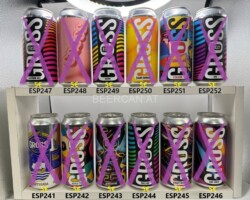 ESP241-252 Cross Craft Beer San Sebastian, Bask Beer, Craft Beer Spain, Bask Craft Beer, Spanish beer can collection Bierdosen Spanienl beer can Spain, Spanish beer can collector, cans Spain, beverage can Spain, lata de cerveza españa, coleccionista de latas de cerveza española, latas españa, lata de bebida españa