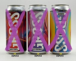 ESP253-255 Cross Craft Beer San Sebastian, Bask Beer, Craft Beer Spain, Bask Craft Beer, Spanish beer can collection Bierdosen Spanienl beer can Spain, Spanish beer can collector, cans Spain, beverage can Spain, lata de cerveza españa, coleccionista de latas de cerveza española, latas españa, lata de bebida españa