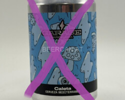 ESP262 Garage Barcelona Caleta Cerveza Mediterranes, Spanish beer can collector, cans Spain, beverage can Spain, lata de cerveza españa, coleccionista de latas de cerveza española, latas españa, lata de bebida españa