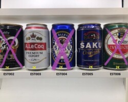 EST002-006 Bock, A.Le Coq Premium Export, Saku Original, Toolse Viru Ölu, beer can Estonia, Bierdosen Estland
