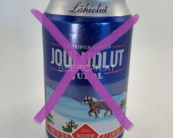 FIN022 Koff Jouluolut Julöl beer can, Finland Bierdose Finnland, Christmas beer can, beer can collector, Bierdosensammler