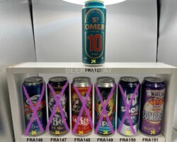 FRA146-152 Extra Strong 8, 6%, La Bere Caracter, La Bere Rouge, Meteor IPA, Skoll Beer, Sombrero Rhum, St. Omer 10 Intense, France Beer Can Collection, Bierdosen Frankreich