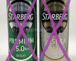 FRA155-156 Starberg Premium 5.0%, Starberg Plisner 4%, French beer can canettes de bière françaises Bierdosen Frankreich, French beer can collection, beer can collector France