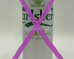 FRA159 Carlsberg 0.0 Low Calorie 330ml Sleek can French beer can canettes de bière françaises Bierdosen Frankreich, French beer can collection, beer can collector France