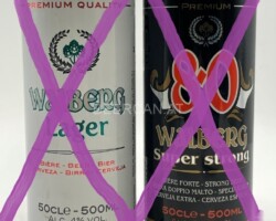 FRA194-195 Walberg lager 50cl, Walberg Super Strong 8.0 canettes de bière françaises Bierdosen Frankreich, French beer can collection, beer can collector France