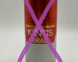 FRA227 Kings Bräu Biere Blonde 0, 5l, French beer can canettes de bière françaises Bierdosen Frankreich, French beer can collection, beer can collector France