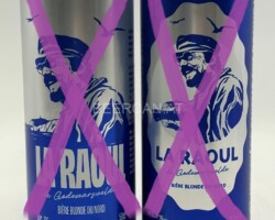 FRA238-239 La Raoul Biere Blonde du Nord Alc. 7% Limited Edtion, French beer can canettes de bière françaises Bierdosen Frankreich, French beer can collection, beer can collector France