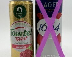 FRA245-246 Tourtel Twist 0, 0% Paris 2024 Edition, 1664 Lager 50cl, French beer can canettes de bière françaises Bierdosen Frankreich, French beer can collection, beer can collector France