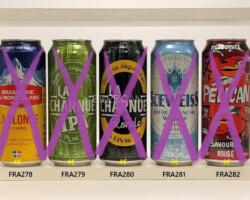 FRA278-282 Brasserie Du Mont Blanc La Blonde Malts &amp; Epices, La Charnue IPA, La Charnue Blonde, Iceweiss Biere Blanche Witbier, Pelican Savourez Rouge 500ml, France Beer Can Collection, Francaise Biere, Französische Bierdosen, Bierdosen Sammler Frankreich, French Beer Can Collector, Bierdosen Sammler Österreich, Beer Can Collector Austria