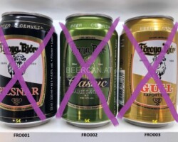 FRO001-003 Föroya Bjor Pilsnar, Classic Dark Lager Gull Export Beer, Beer Can Collector Faroe Islands