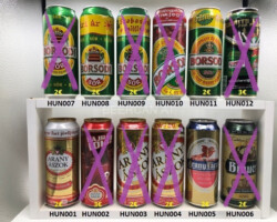HUN001-012 Hungary beer can collection , Ungarische Bierdose