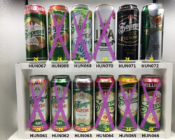 HUN061-072 Hungary beer can collection , Ungarische Bierdose