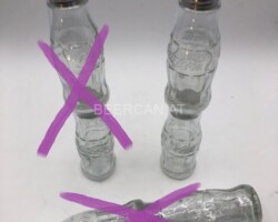 Coke Salt and Pepper shaker from glass 5EUR/pair Coke Collector Coca Cola Collector Coca Cola Sammler