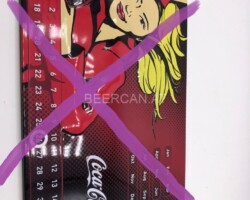 Coke sheet calendar magnetically adjustable 10 EUR Coke Collector Coca Cola Collector Coca Cola Sammler