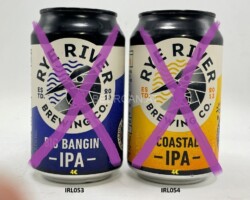 IRL053-054 Rye River Brewing Co. Big Bangin´IPA, Rye River Brewing Co. Coastal IPA, Beer Can Collector Ireland, Irish beer cans, Dublin Beer Can, Beer Can Museum