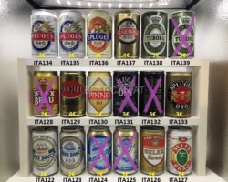 ITA122-139 Italian Beer Can Collection,  lattine di birra italiana