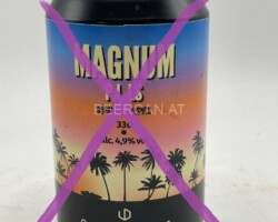 ITA184 Magnum P.I.LS Bohemian Lager 0,33l Underdog Brewery, Italian craft beer can, craft can collection