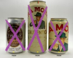 ITA202-204 Birra Alpen 7 Plato, Birra Moretti Lautentica, Birra Moretti 0, 33 beer can collector Italy, Italian Beer Can, Italienische Bierdose