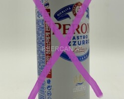 ITA211 Peroni Nastro Azzuro Slim 33cl Can, for Export to South Corea, Italian Beer Can for Asia, Bierdosensammler Italien, Beer Can Collection Italy