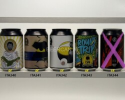 ITA340-344 Biren, Bibibir, Canediguerra, Castelli Birrifico, East Side, Hopskin, Lambrate, Liquida, Mister B, Q, Birrifico Altotevere, Birrifico Bajön, Busa del Briganti, Ca´del Brado, Rebel, WAR Brewery, Mala Ripe, Oldo, Vertiga, Opperbacco, Brew Fist, Shire, Wild Raccoon Italian Craft Beer, Italian Craft beer cans, Lattine di birra artigianale italiana, collezionisti di lattine di birra, birra artigianale Italia, Italienische Craft Bier Dosen