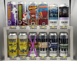 ITA424-435 Biren, Bibibir, Canediguerra, Castelli Birrifico, East Side, Hopskin, Lambrate, Liquida, Mister B, Q, Birrifico Altotevere, Birrifico Bajön, Busa del Briganti, Ca´del Brado, Rebel, WAR Brewery, Mala Ripe, Oldo, Vertiga, Opperbacco, Brew Fist, Shire, Wild Raccoon Italian Craft Beer, Italian Craft beer cans, Lattine di birra artigianale italiana, collezionisti di lattine di birra, birra artigianale Italia, Italienische Craft Bier Dosen