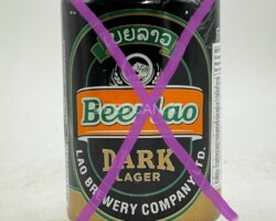 LAO005 Beerlao Dark Lager, Beer can from laos, beer can collector Laos, Laos Beercan Collection, Asian Beer can