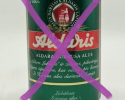 LAT001 Aldaris Aldara luksusa Alus, 5, 2 Vol%, 33Cl, Lativa Beer Can, Beer Can Collector from Latvia, Latvia Beer Can, Lettland Bierdose, Bierdosensammlung Lettland