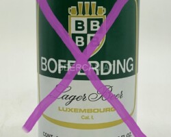 LUX025 Bofferding Lager Beer Luxembourg 0, 33l, Luxembourg Beer can collection, beer can Luxembourg