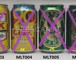 MLT002-007 CISK Lager, Cisk Lager Beer Can 90 Years Edition, Farsons Shandy, John Bull English Ale from Amalta Maltesan Beer Can, Beer Can Malta, beer can collector Malta