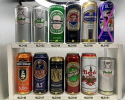 NLD146-157 Amseterdam Explorator 6, 8%, Atlas 8, 5° Extra Forte, Bavaria 8.6, Bier - Biere Export, Breda Royal Beer, Grolsch Premium Lager, Grolsch Premium Lager 440ml, Heineken Lager Beer 440ml, Holtland Lager Beer 50cl, Oranjeboom Premium Pilsner Gebraut nach Deutschem Reinheitsgebot, Pirate 8.5 Biere Extra Forte, Netherlands beer cans for Asia, Holländische Bierdosen, Bierdosensammler