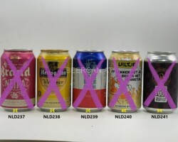 NLD237-241 Brand Neipa, Hertog Jan Weizener, Trots Op De Boer Bier.NL, Uiltje Session IPA, Koud Vour Smoked Porter, Netherlands Craft Beer, Holländische Bierdosen, Bierdosensammler