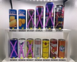 OCS015-027 energy drin cans, energy drink collector tin collector, tin collection, can collection, Energy Drink Collector, Monster Can Collection, Red Bull Can Collector