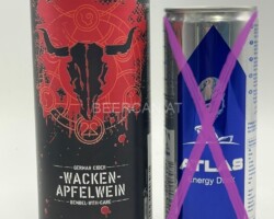 OCS162-163 Bembel With Care Wacken Apfelwein, Atlas Energy drink 250ml, Energy Drink Collector, Collector, Bierdosensammler Österreich, beer can collection Austria