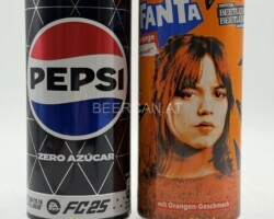 OCS196-197 Pepsi Zero FC25 Edition Spain, Fanta Orange Beetlejuice Edition Germany, tin collector, tin collection, can collection, Energy Drink Collector, Monster Can Collection, Red Bull Can Collector