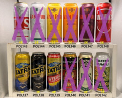 POL137-148 Tatra Jasne Pelne, Tatra Mocne, Tatra Jasne Pelne Wygraj 4-Pak lub Tatre, Tradycyjene Mocne 7,2%, Trzech Kumpli Pils, Trzech Kumpli Pan IPAna Wheat IPA, Tyske Grone Christmas Edition, Van Pur Lager, Van Pur Blonde, Van Pur Tripel, Warka Classic, Polish Beer Can Collection, Polish Craft Beer Can, Polnische Bierdosen, Bierdosen Museum Munderfing