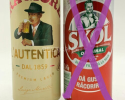 ROU058-059 Birra Moretti LÀutentica Premium Lager, Skol Original Da Gust Racoririi, Romania beer can collection, beer can collector Romania, Rumänische Bierdose