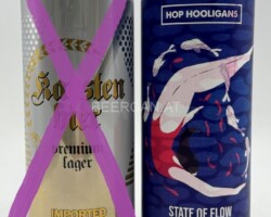 ROU069-070 Karsten Bier Premium Lager Imported, Hop Hooligans State of Flow DDH Neipa, Romania beer can collection, beer can collector Romania, Rumänische Bierdose