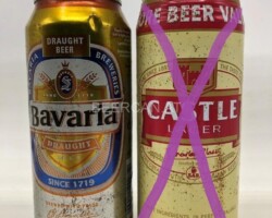 RSA001-002 Bavaria Draught Beer Can, Castle Lager Beer Can South Africa, South African beer cans, beer can collector South Africa, South Africa Beer Can, Südafrika Bierdosen