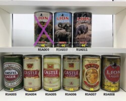 RSA003-011, Amstel Lager beer can, Castle beer can, Lion beer can South Africa, South African beer cans, beer can collector South Africa, South Africa Beer Can, Südafrika Bierdosen