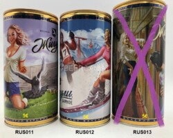RUS011-013 Russion beer can collection,