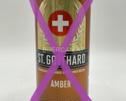 SUI064 St. Gotthard Amber, Swiss beer can collection, swiss craft beer, Schweizer Craft Bier