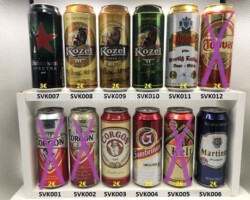 SVK001-012 Corgon, Gambrinius, Kelt, Martiner, Heineken Spectre, kozel, Topvar, Slovakian beer cans, beer can collection Slovakia, Slovakische Bierdosen